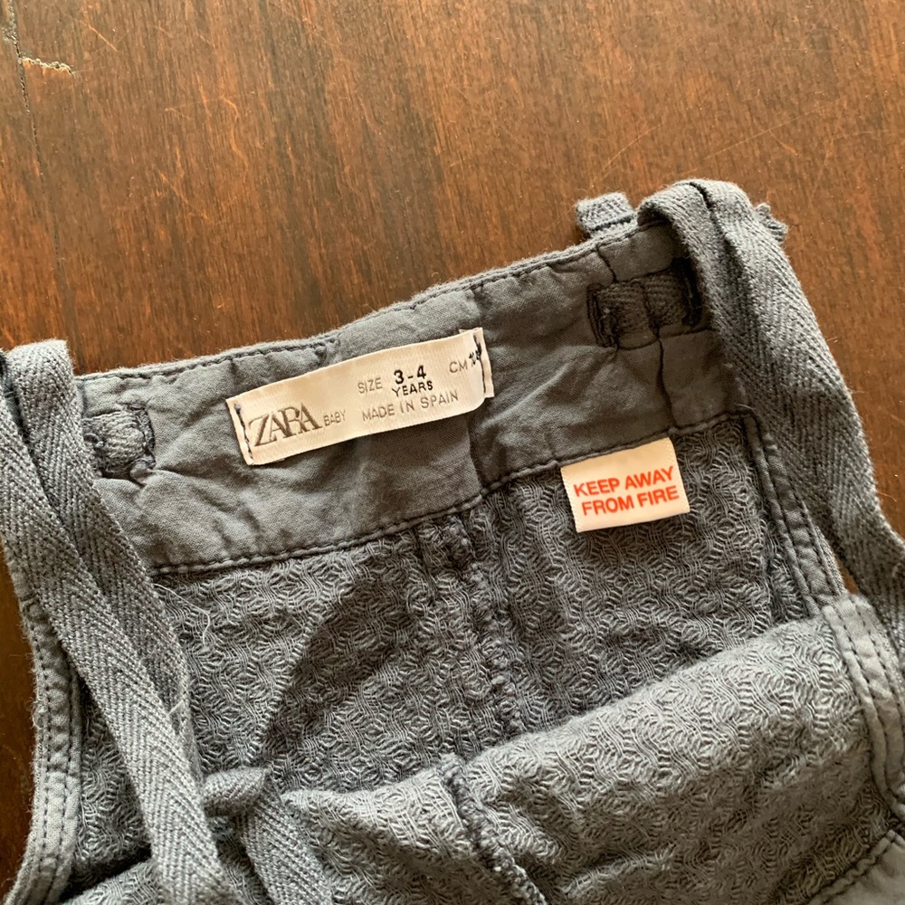 NWOT Zara seersucker jumpsuit - Picture 3 of 4